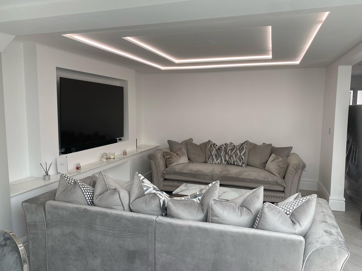 Coffered & Shadow Gap LED Feature Ceilings