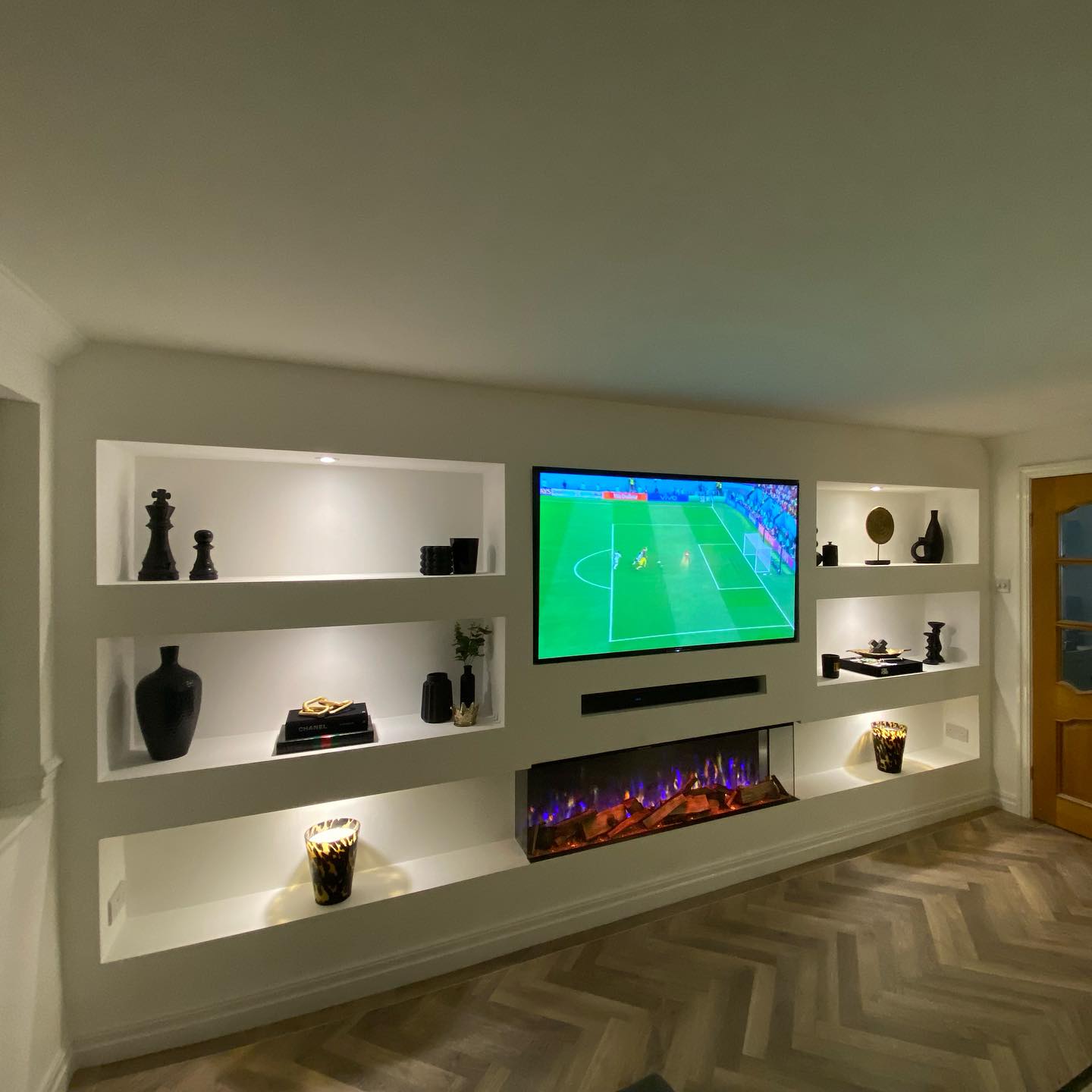 Bespoke Media Walls & Coffered LED Feature Ceilings in Liverpool